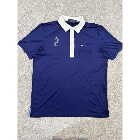 RLX Ralph Lauren Polo Shirt XL 2014 U.S. Open Pinehurst No.2 Golf Performance - Picture 1 of 8